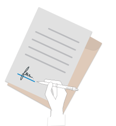 Icon Unterzeichnung Mietvertrag