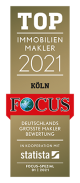 Auszeichnung von Odenthal Immobilien als Top Immobilien Makler 2021 Köln durch Focus