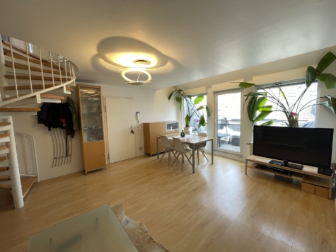 Wohnen in Rheinnähe! Renovierte und teilmöblierte 3-Zimmer-Maisonettewohnung mit Balkon in Niehl!, 50735 Köln, Maisonettewohnung