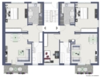 Grundriss EG - 1.OG - SOLIDE KAPITALANLAGE – 8-Parteienhaus in Longerich
