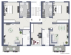 Grundriss 2. OG - SOLIDE KAPITALANLAGE – 8-Parteienhaus in Longerich