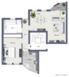 Grundriss - Gemütliche 2-Zimmer-Wohnung mit Balkon und Tageslichtbad in Longerich!