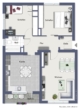 Grundriss - Komplett saniert und WG-tauglich – 3-Zimmer Wohnung mit Balkon in Köln Gremberg in Campusnähe!