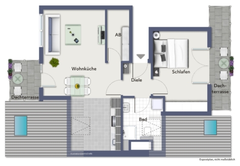 !Neubau! 2-Zimmer-Wohnung in Niehl!, 50735 Köln / Niehl, Dachgeschosswohnung